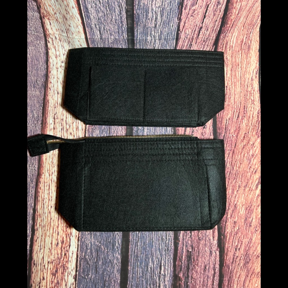 Neo Noe LV Purse Organizer - Black - New - Felt
